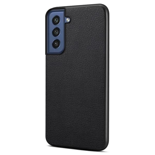 Mat og elegant tekstureret Samsung Galaxy S21 FE cover - Sort Black