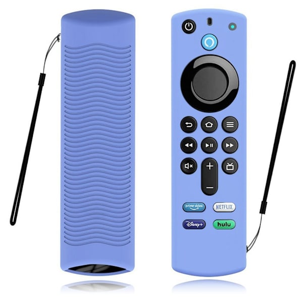 Amazon Fire TV Stick 4K (3:e) Y27 silikonöverdrag för handkontroll - Lysande Blå Blå
