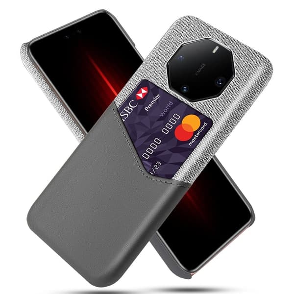 Bofink Huawei Mate 60 RS Ultimate Design cover med kortholder - Sølv/Grå Silver grey