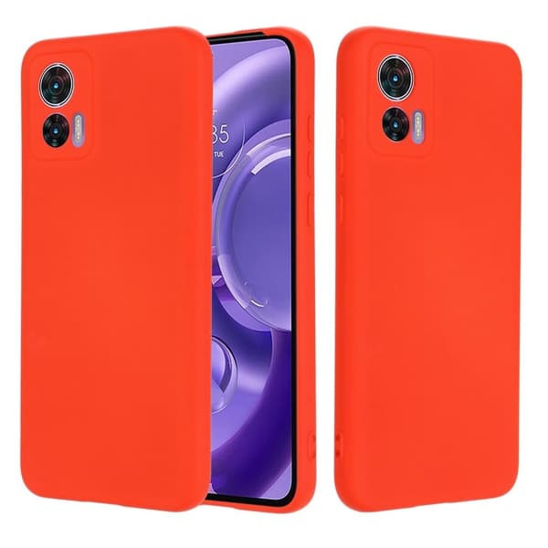 Matte Liquid silikone cover til Motorola Edge 30 Neo - Rød Red