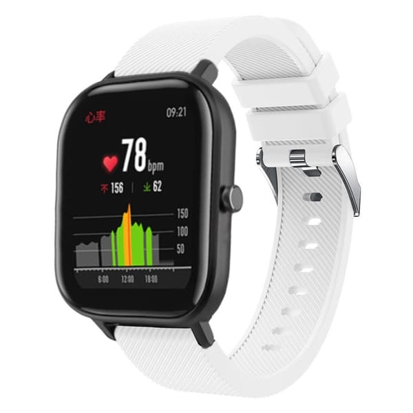 Amazfit GTS twill silikoni ranneke - Valkoinen White
