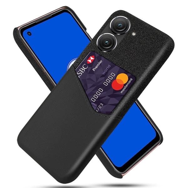 Bofink ASUS Zenfone 9 Card Suojakuori - Musta Black