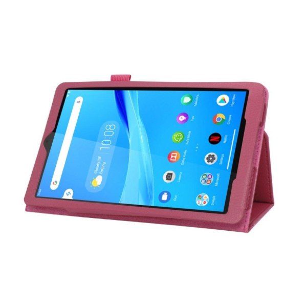 Lenovo Tab M8 litchi leather flip case - Rose Pink