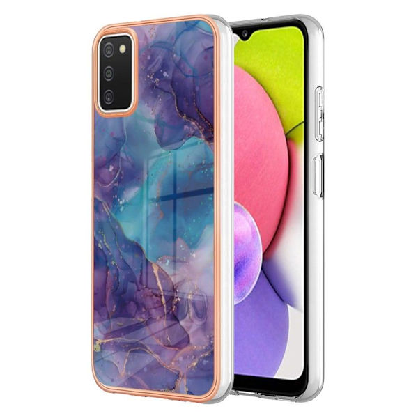 Marmormotiv Samsung Galaxy A03s skal - Lila Lila