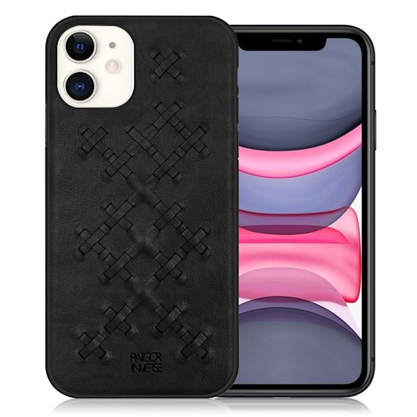 Raigor Inverse WEAVE -suoja iPhone 11:lle - Musta Black