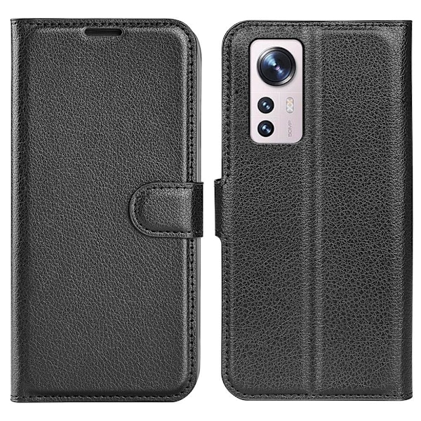 Klassisk Xiaomi 12 Lite flip etui - Sort Black