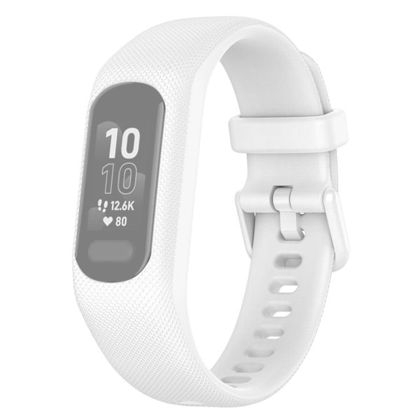 Garmin Vivosmart 5 enkelt klockarmband i silikon - Vit Vit