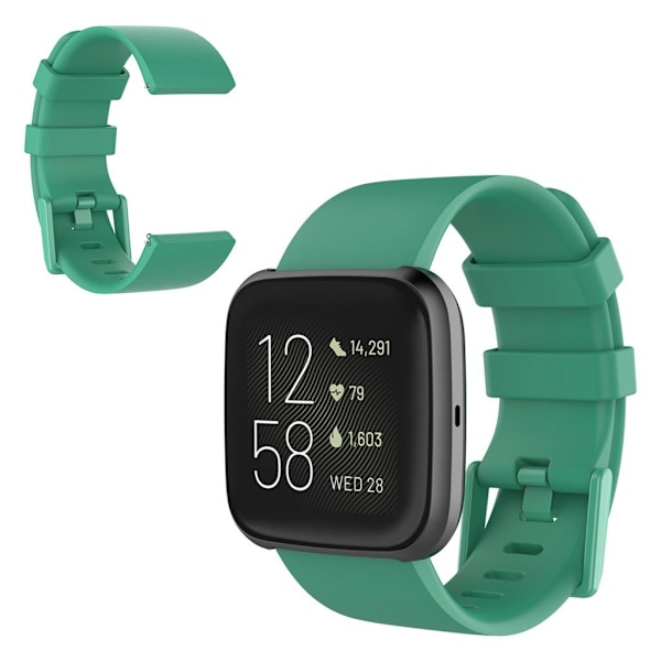 Fitbit Versa 2 / Versa Lite silikon klockarmband - ljusgrön / Size: L Grön