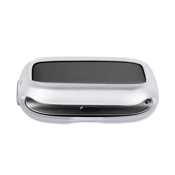 Apple Watch (41mm) candy color button TPU cover - Transparent / Rød Transparent