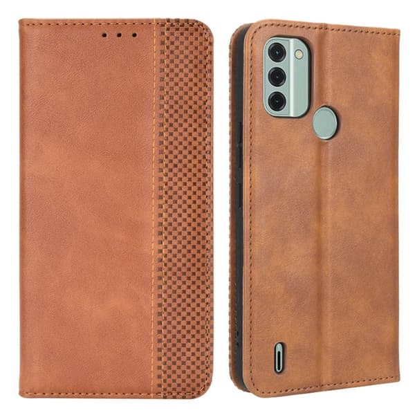 Bofink Vintage Nokia C31 Læder Etui - Brun Brown