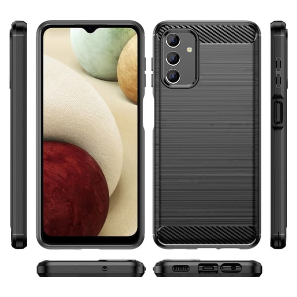 Carbon Flex Suojakotelo Samsung Galaxy A13 5G - Musta Black