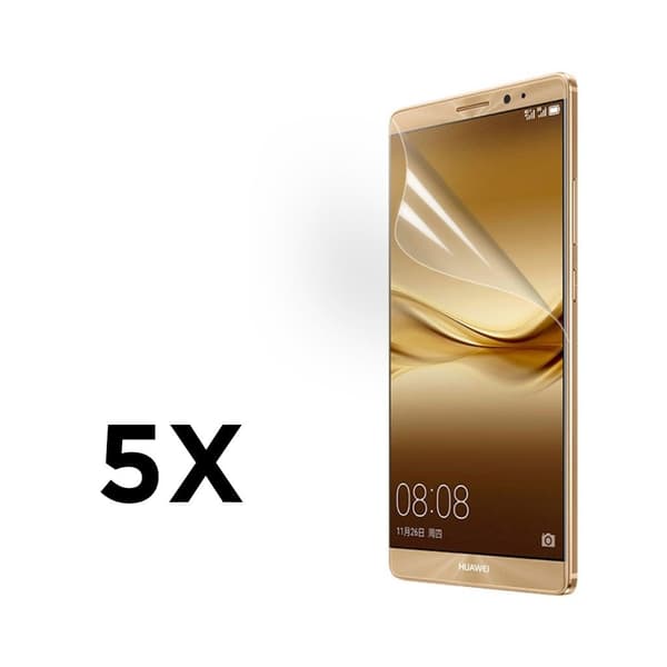 5-pk LCD skjermbeskytter for Huawei Ascend Mate8 Transparent