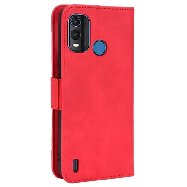 Stilig Læretui med Lommebok til Nokia G11 Plus - Rød Red
