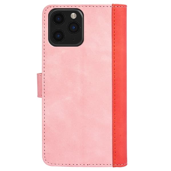Tofarget lærdeksel for iPhone 11 Pro Max - Rosa Pink