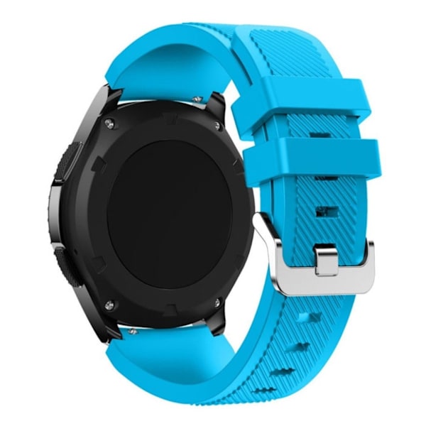 Samsung Gear S3 Trendikäs Joustava Silikoni Kellon Ranneke - Sininen Blue
