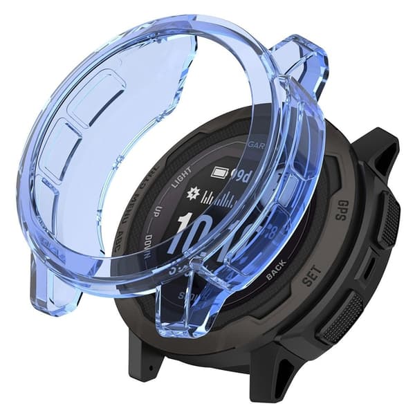 Garmin Instinct 2S läpinäkyvä suojus - Läpinäkyvä Sininen Blue