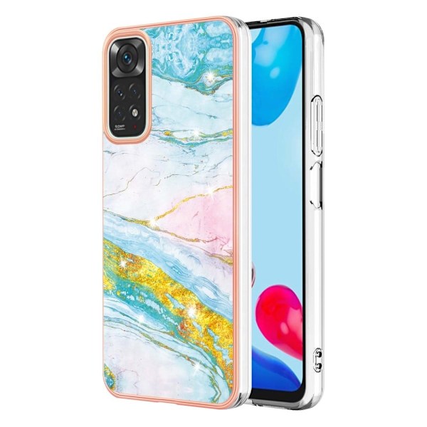 Marble design Xiaomi Redmi Note 11S / Xiaomi Redmi Note 11 kotelot - Vihreä Ja Vihreä Multicolor