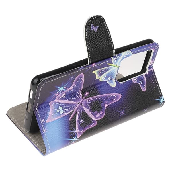 Wonderland Samsung Galaxy Note 20 Ultra Flip Etui - Magic Sommerfugle Multicolor