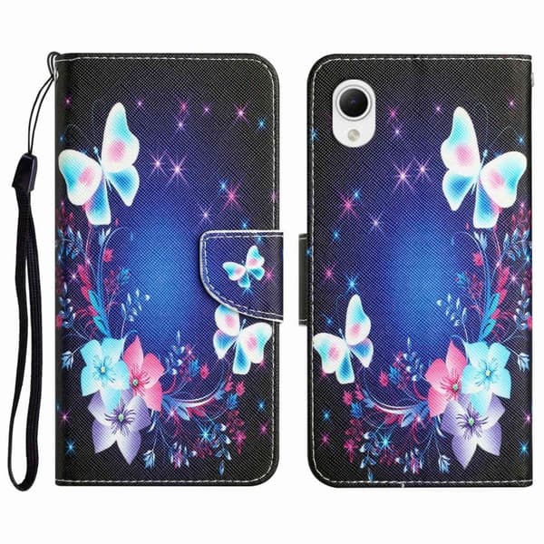 Wonderland Samsung Galaxy A23e Flip Etui - Sommerfugl Blue