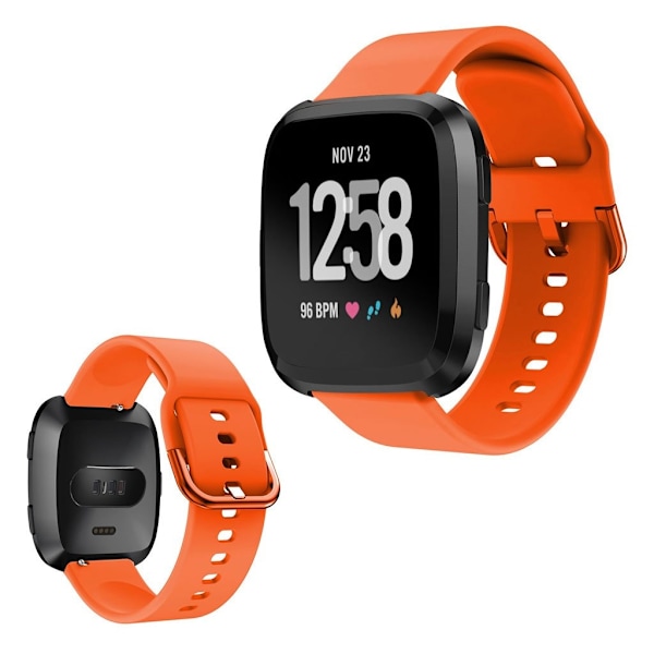 Fitbit Versa klockarmband i silikon - Orange Orange