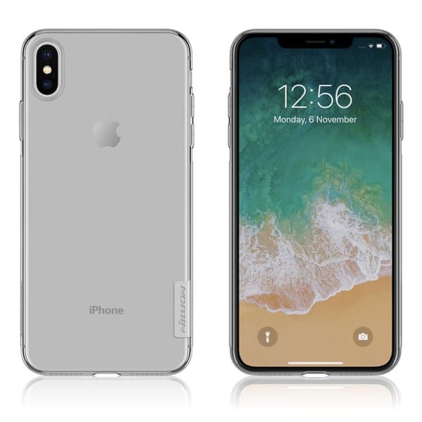 NILLKIN iPhone Xs Max beskyttelses deksel av TPU - grå Silver grey