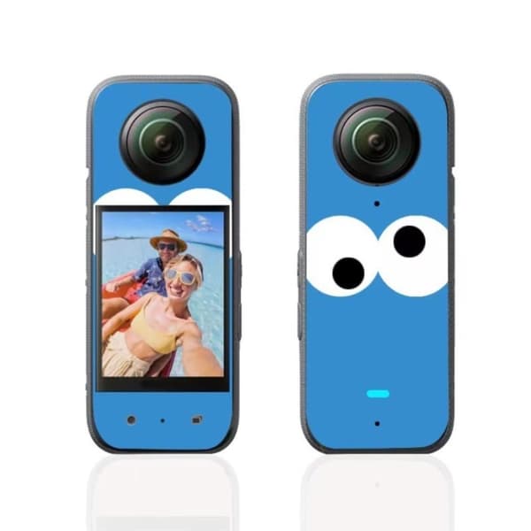 SUMMER BEE Insta360 X3-klistremerke - Googly Øyne Blue