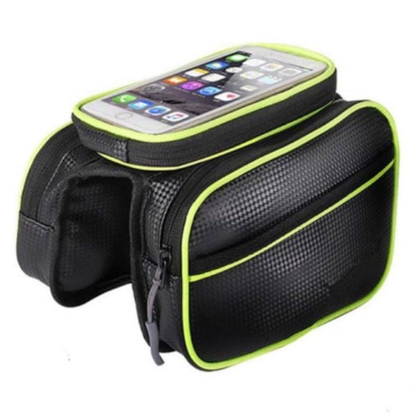 Bicycle phone holder + waterproof mount bag - Green Green