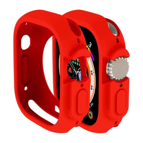 Apple Watch Ultra cover i slikfarve - Rød Red