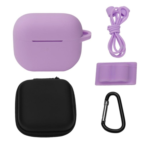 AirPods 3 silicone case with storage bag and accessories - Light Purple