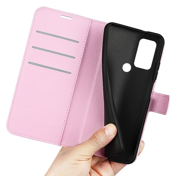 Klassisk Tcl 306 / 305 / 30e / 30se Flip Etui - Lyserød Pink
