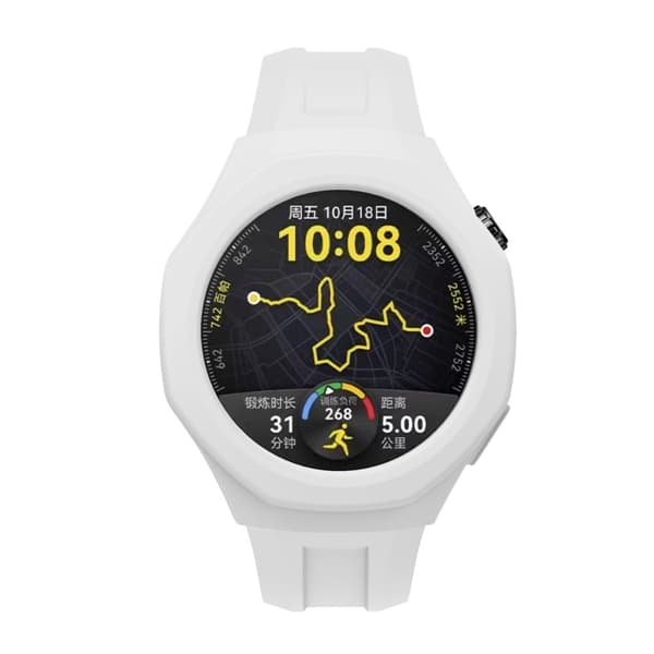 Huawei Watch GT 5 Pro 46mm Klockfodral Mjukt silikonskydd - Vit Vit