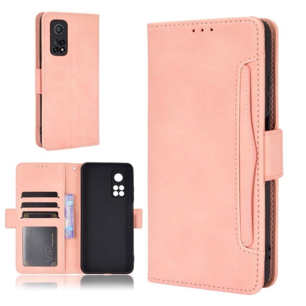 Modernt Xiaomi Redmi K30S / Xiaomi Mi 10T 5G / Xiaomi Mi 10T Pro 5G fodral med plånbok - Rosa Rosa