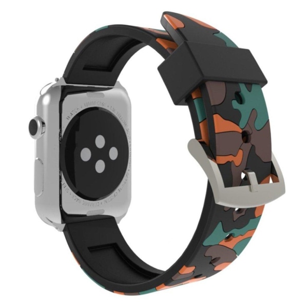 Apple Watch Series 4 40mm camouflage silicone watch band - Orang Orange