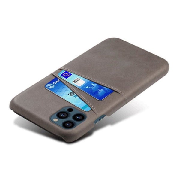 iPhone 13 Pro skal med korthållare - Silver/Grå Silvergrå