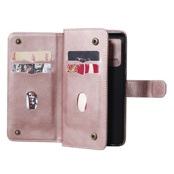 10-slot Pung Etui til Samsung Galaxy A52 5g - Lyserød Pink