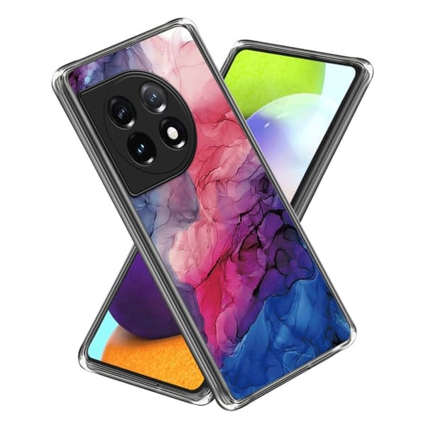 Marmormotiv OnePlus Ace 3 / OnePlus 12R skal - Stil D Röd