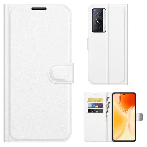 Classic Vivo X70 Pro Flip Etui - Hvid White