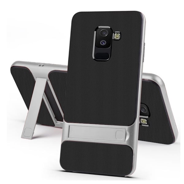 ELEGANCE Samsung Galaxy A6 (2018) mobilskal silikon plast - Silver Silvergrå