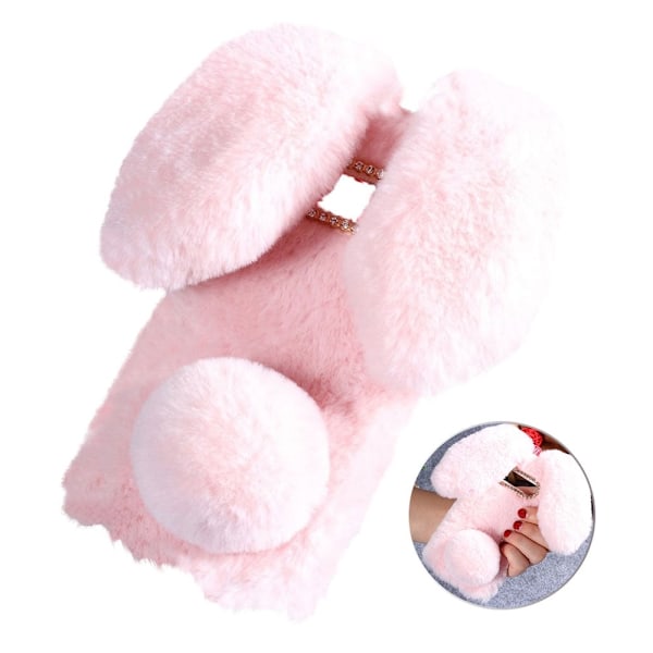 Fluffy Rabbit Samsung Galaxy S10 skal - Rosa Rosa