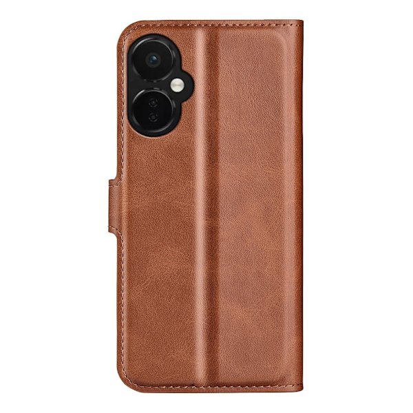 Læderetui med Pung til OnePlus Nord CE 3 - Lysebrun Brown