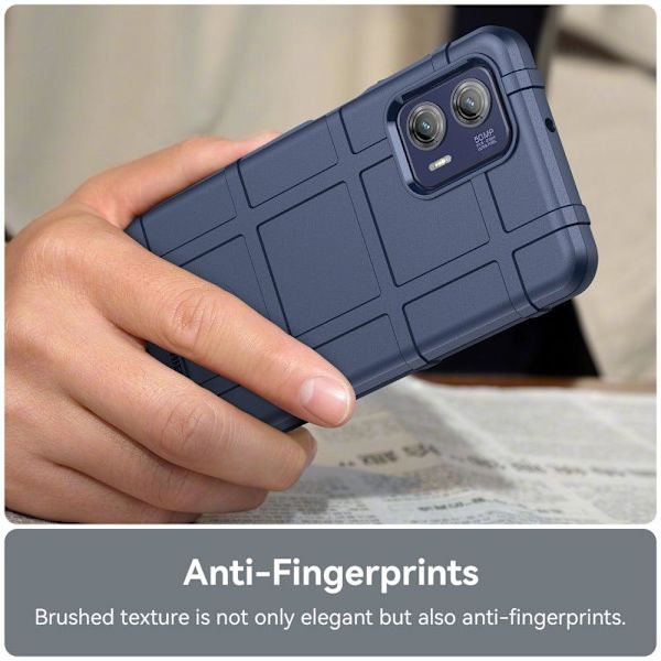 Rugged Shield Motorola Moto G73 skal - Blå Blå