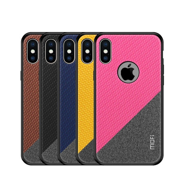 MOFI iPhone XS honor series læderhybrid etui - Sort Black