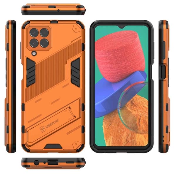 Støtsikkert hybriddeksel for Samsung Galaxy M33 5G - Oransje Orange