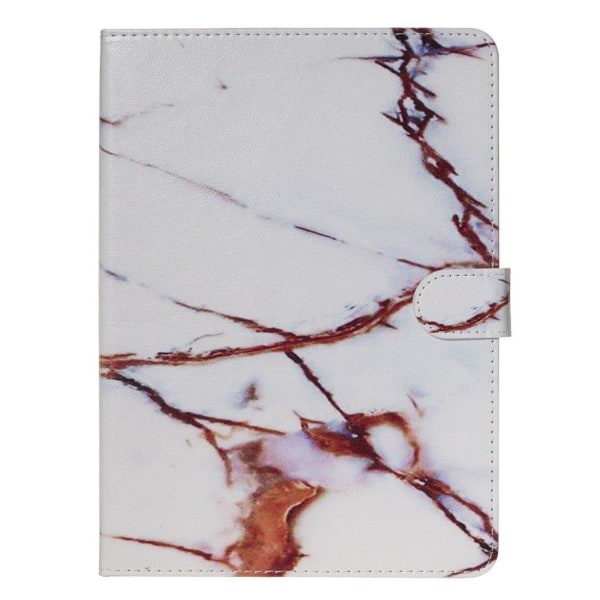 Amazon Fire 7 (2017) marble printing leather case - Coffee White White