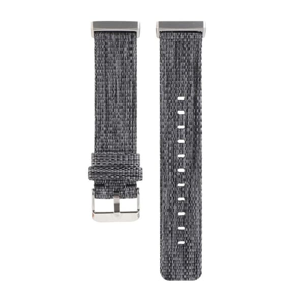 Fitbit Versa 3 lerretsklokkearmbånd - Grå Silver grey