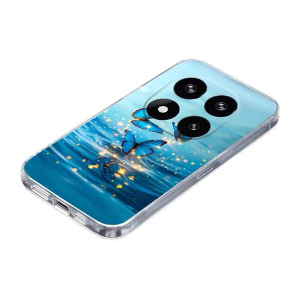 Vibe Xiaomi Redmi Note 14 Pro Plus 5G -kansi - Sininen Perhonen Blue