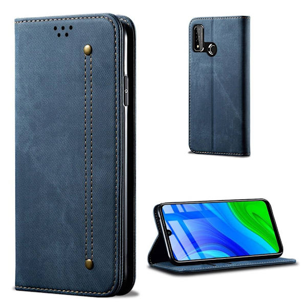 Jeans Huawei P Smart 2020 Etui - Blå Blue