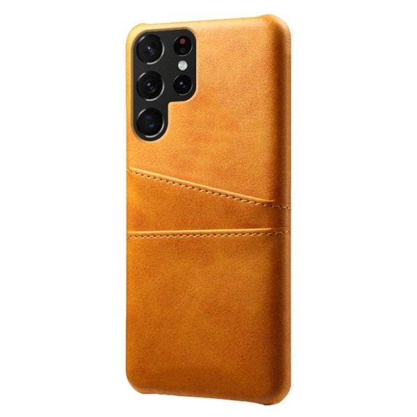 Samsung Galaxy S23 Ultra skal med korthållare - Orange Orange