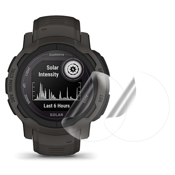 2Pcs Garmin Instinct 2 ultra kirkas kaaren reunan näytönsuojus Transparent