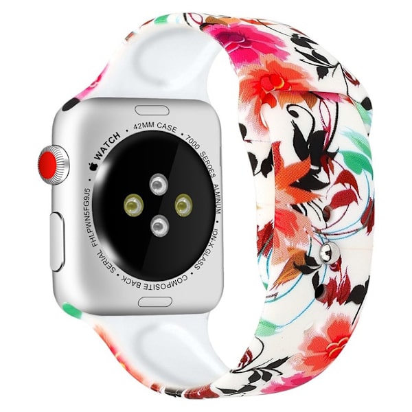Apple Watch serie 4 40 mm mønstret urrem - Stil D Multicolor